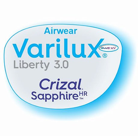 Varilux Liberty Airwear Blue Uv Crizal Sapphire HR