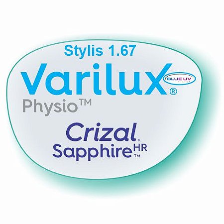 Varilux Physio Stylis 1.67 Blue Uv Crizal Sappire Hr (Promo Meu 1° Varilux)