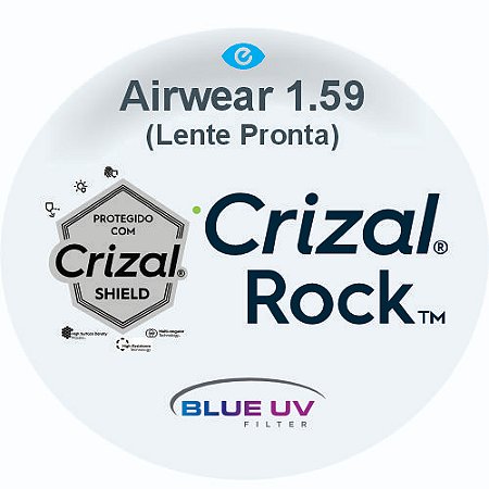 Airwear Blue Uv Crizal Rock