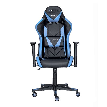 Cadeira Gamer Racer X Rush Reclinável Azul Claro