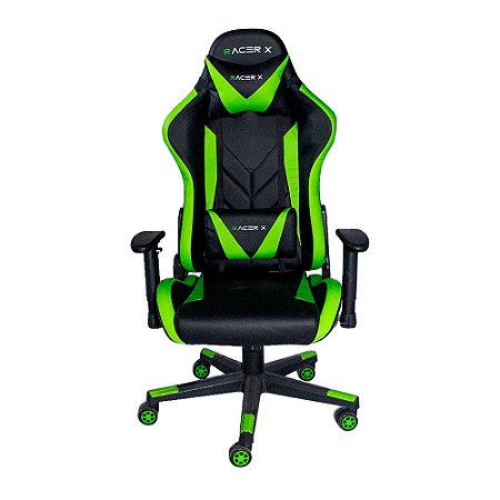 Cadeira Gamer Racer X Rush Reclinável Verde