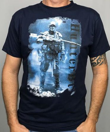 CAMISETA HUNTERBT SOLDADO FORÇAS ESPECIAIS AZUL