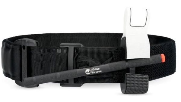 TORNIQUETE COM HASTE METALICA RHINO RESCUE - PRETO