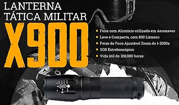 Lanterna Tática Militar X900