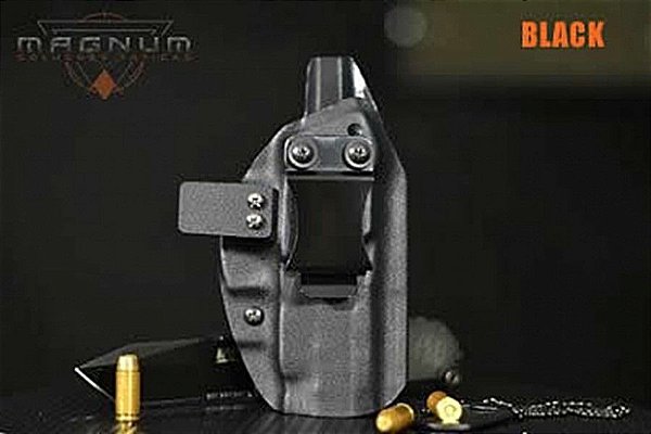 Coldre Magnum Velado Interno Iwb em KYDEX - GLOCK G19, G23, G25, G32, G38