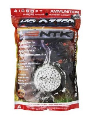 Munição NTK Tático para airsoft BBs de alta qualidade e precisão 0,20 gramas Velozter