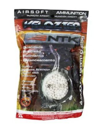 Munição NTK Tático para airsoft BBs de alta qualidade e precisão 0,25 gramas Velozter