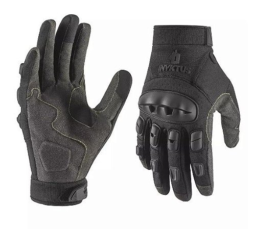 LUVA TÁTICA CRASHER POLICE PRETA  INVICTUS