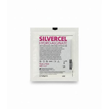 Silvercel cobertura antimicrobiana de hidroalginato com prata 11 X 11 CM