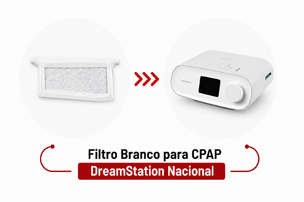 Filtro Branco Nacional para CPAP DreamStation