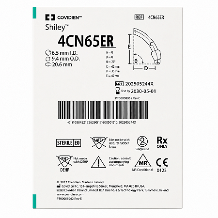 Cânula de Traqueostomia Shiley Flex 4CN65ER EVAC TaperGuard Covidien