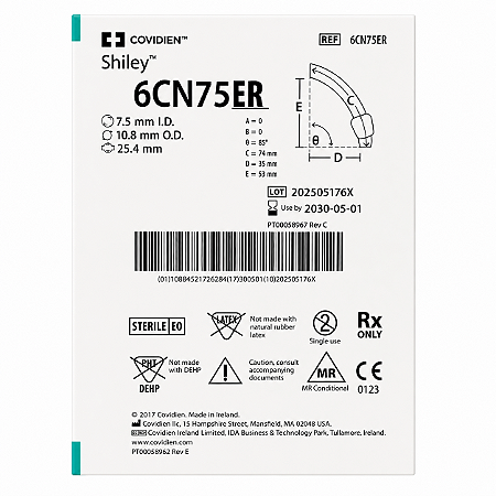 Cânula de Traqueostomia Shiley Flex 6CN75ER EVAC TaperGuard Covidien