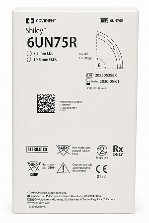 Cânula de Traqueostomia Shiley Flex 6UN75R Sem Cuff com Cânula Interna Reutilizável Covidien