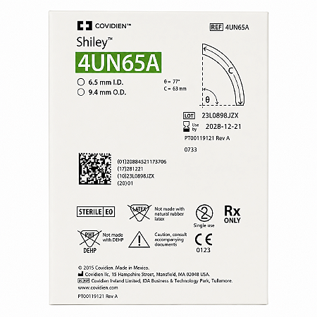 Cânula de Traqueostomia Shiley Flex 4UN65A Sem Cuff com Cânula Interna Descartável Covidien
