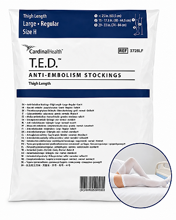 Meia Antiembólica T.E.D.™ Até a Coxa Grande Regular Covidien