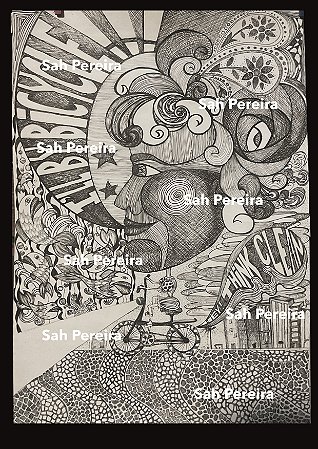 Ilustração "Eu vou de bike"