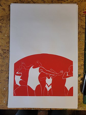 Série "movimento" - gravura "sem titulo" N°2