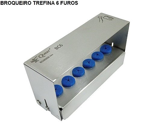 Broqueiro para trefinas 6 furos