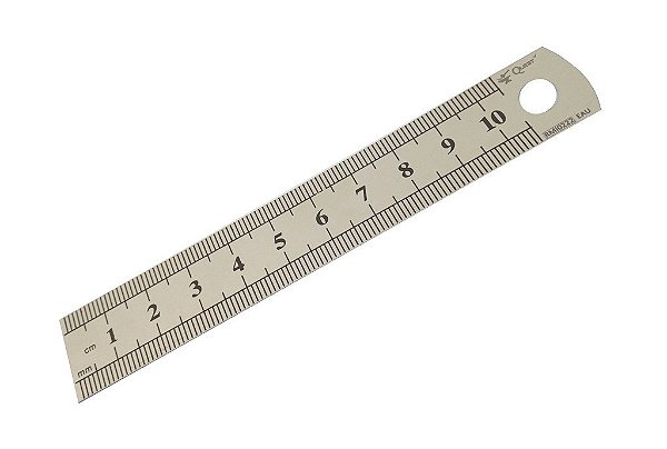 Régua Milimetrada Inox 10 cm