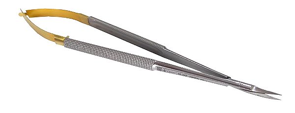 Tesoura micro cirurgia castroviejo 18 cm Gold