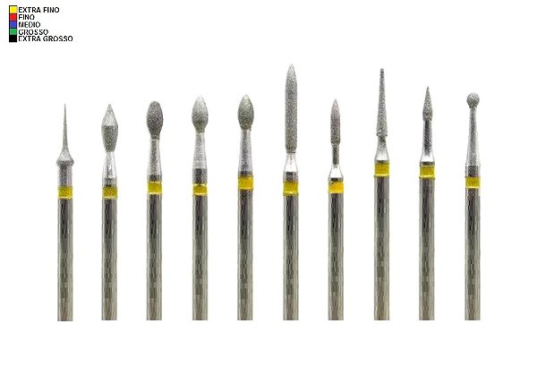 Kit Brocas FG Acabamento Resina Composta 10 unidades