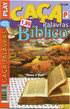 CAÇA PALAVRAS BIBLICO PLAY ED.43 - revistaria nova cultura