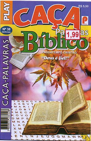 CAÇA PALAVRA BIBLICO PLAY ED.38 - revistaria nova cultura