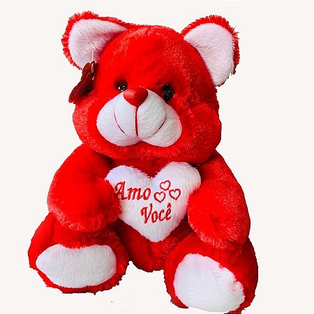 Urso Coyote Coração Vermelho Baby un/1