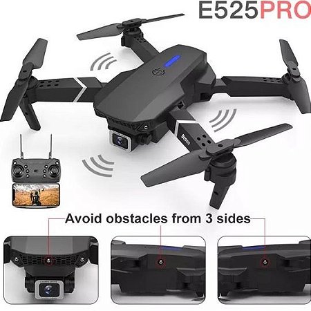 Drone E525 Pro Rc Quadcopter profissional Zangão 4k