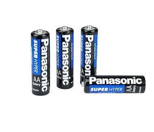 Pilha Comum Pequena AA Super Hyper 4 UN Panasonic