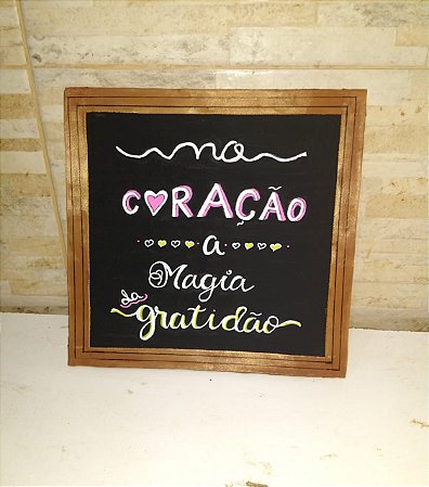 Lettering no coração