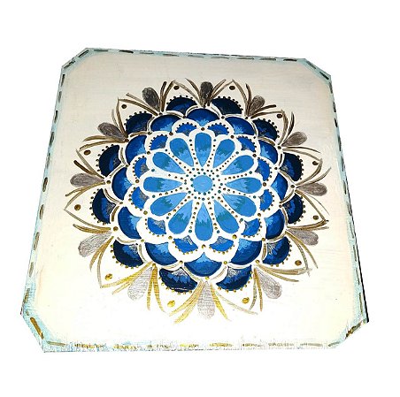 Mandala luz azul