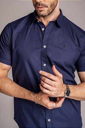camisa manga curta algodão