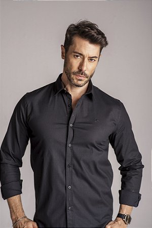 Camisa de Manga longa SLIM PRETA