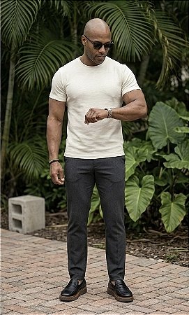 Camiseta premium gola redonda