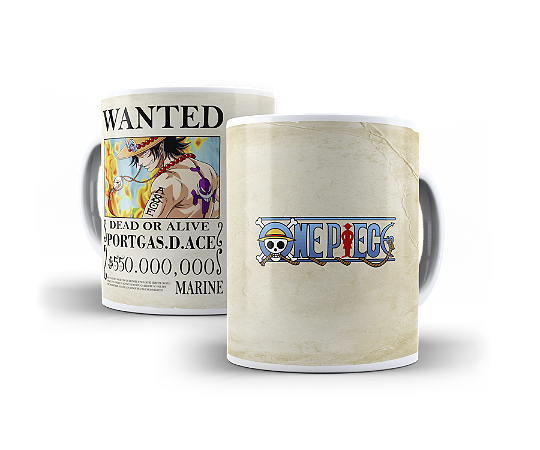 Caneca One Piece Procurados