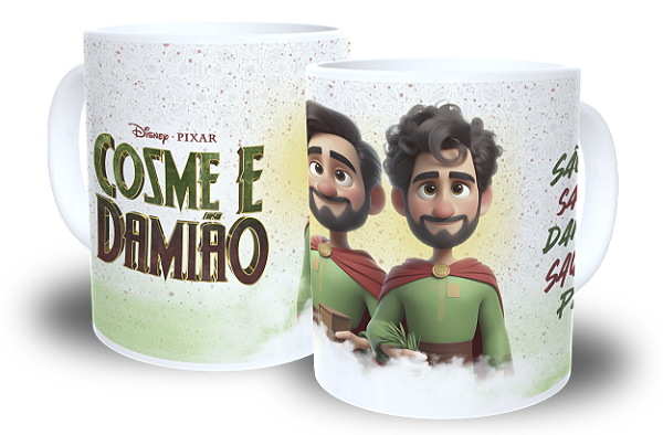 Caneca Santinhos Disney Pixar