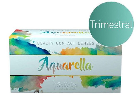 Lente de contato colorida Trimestral