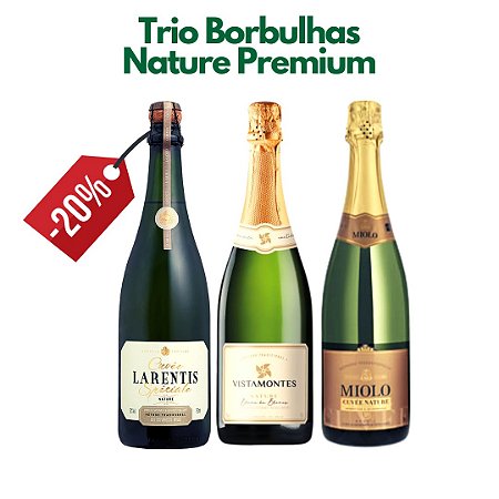 Kit Trio Borbulhas Nature Premium