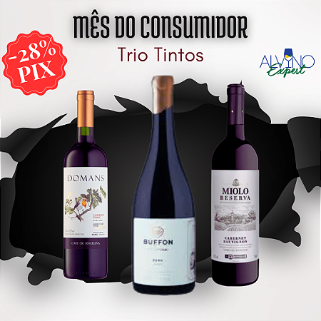 Kit Dia do Consumidor Trio Tintos