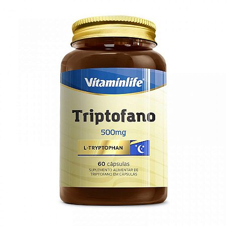 TRIPTOFANO 500 MG 60 CÁPSULAS - VITAMINLIFE