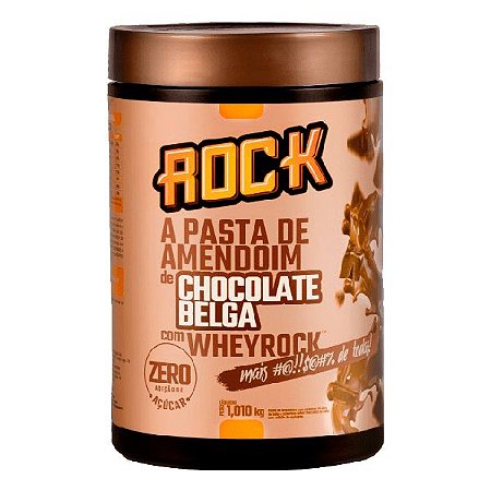 PASTA DE AMENDOIM CHOCOLATE BELGA 1.010 KG - ROCK