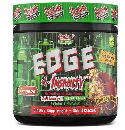 PRÉ-TREINO | EDGE OF INSANITY 355 GR (IMPORTADO) - PSYCHO PHARMA