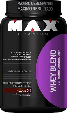 WHEY BLEND 900G (POTE) - MAX TITANIUM ( VENC 28/07/2018)