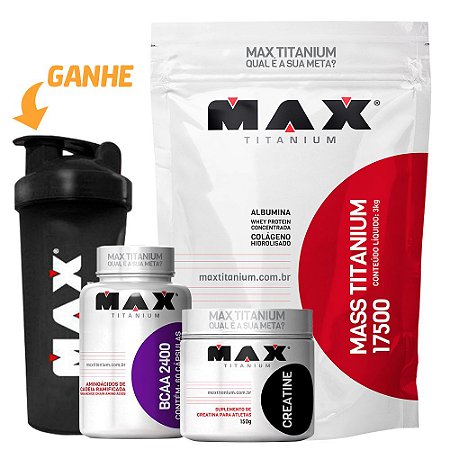 COMBO HIPERTROFIA MUSCULAR  - MAX TITANIUM