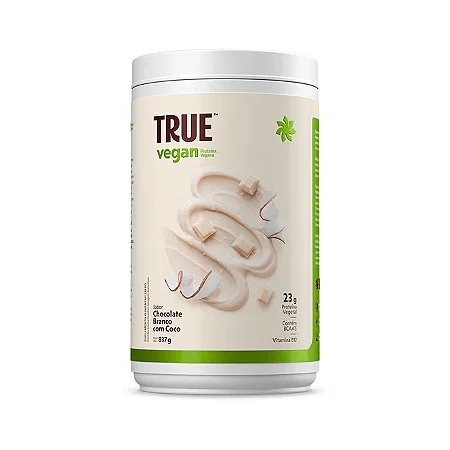 TRUE VEGAN 837 GR ( CHOCOLATE BRANCO C/ COCO) - TRUE SOURCE
