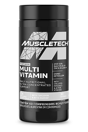 PLATINUM MULTI VITAMIN 60 CAPSULAS - MUSCLETECH