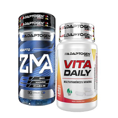 ZMA 90 CÁPSULAS + VITA DAILY 90 CÁPSULAS - ADAPTOGEN