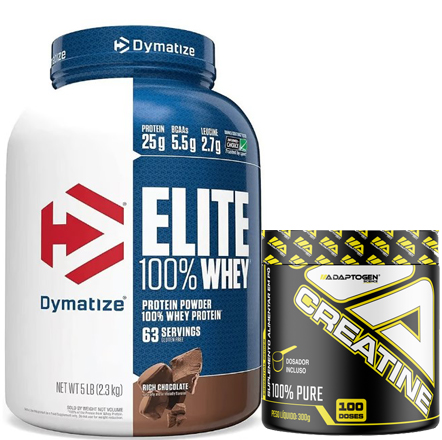 ELITE 100% WHEY DYMATIZE 2.3 KG - DYMATIZE  (COMBO)