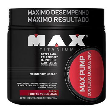 MAX PUMP 240 GR - MAX TITANIUM (VENC 05/2020)